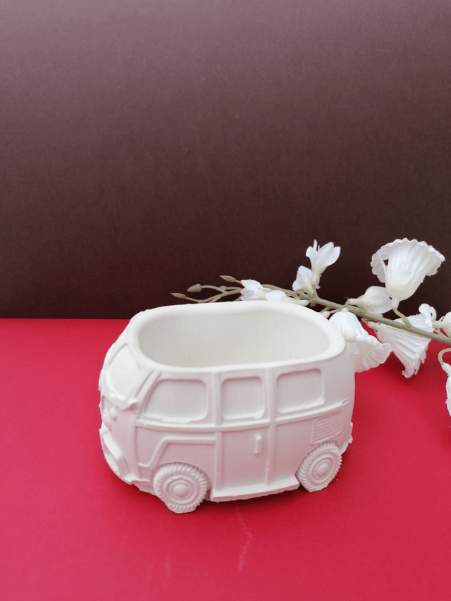 Plâtre - Marcel – Cache-pot Van Vintage